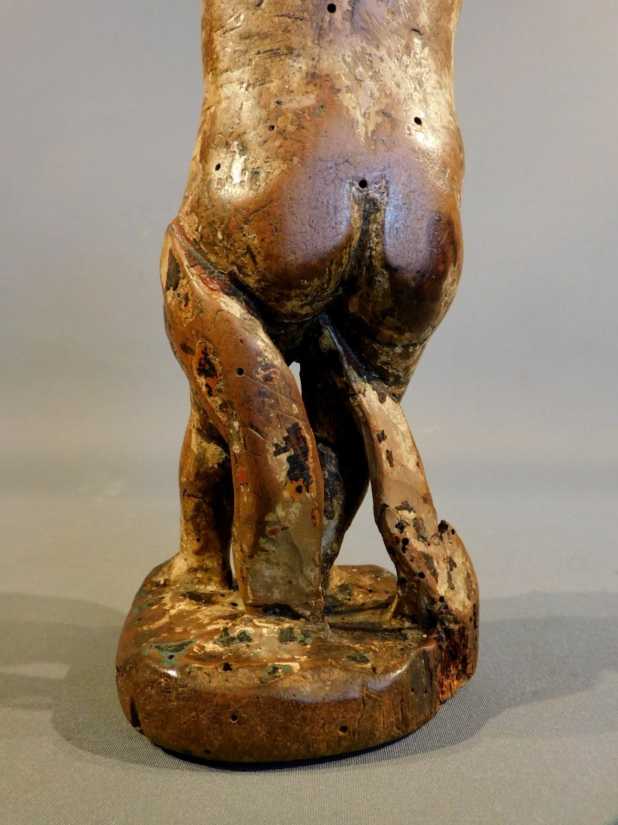 Putto en bois sculpté 17eme siécle -photo-2