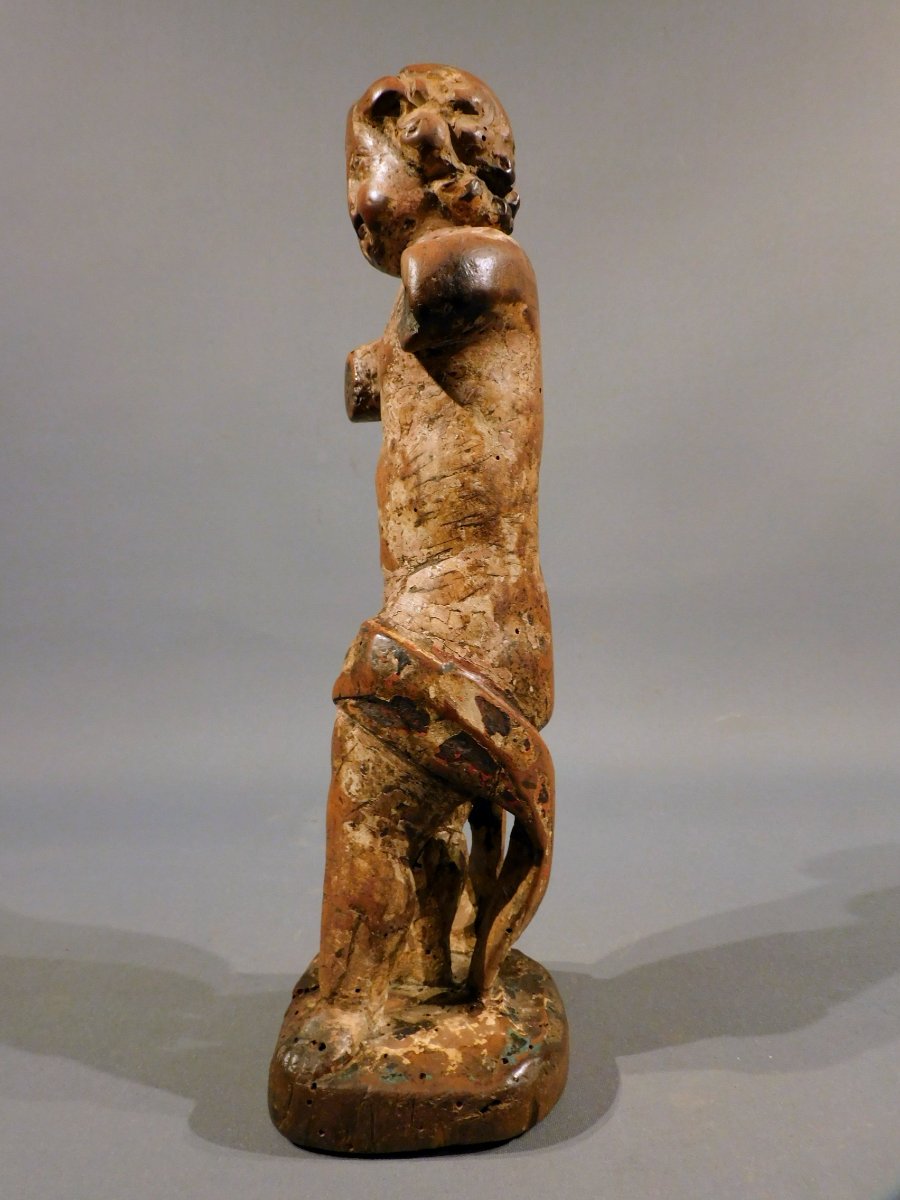 Putto en bois sculpté 17eme siécle -photo-6