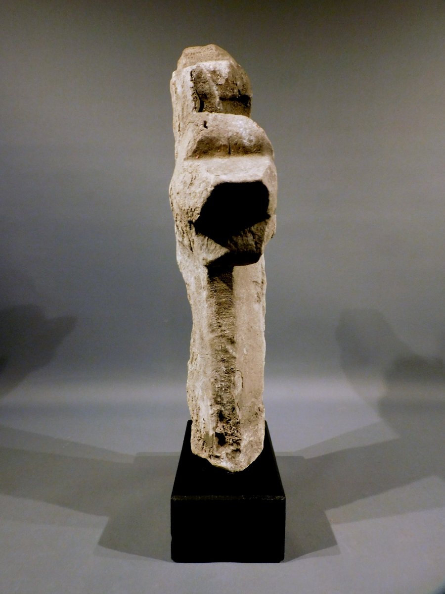 Stone Gravel Cross Depicting Christ, 15th–16th Century, High Gothic Period-photo-1