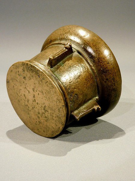 Mortier En Bronze XVII 17eme Siécle-photo-4
