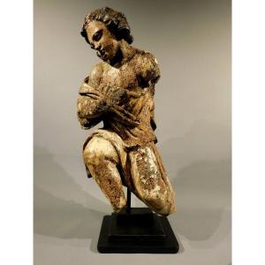 Sculpture Ange en bois 17eme siécle  Haute Epoque