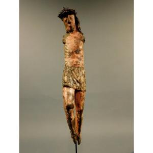 Christ en bois sculpté 18eme  siécle