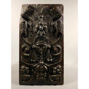 17th Century Carved Wood Panel From The Haute Epoque