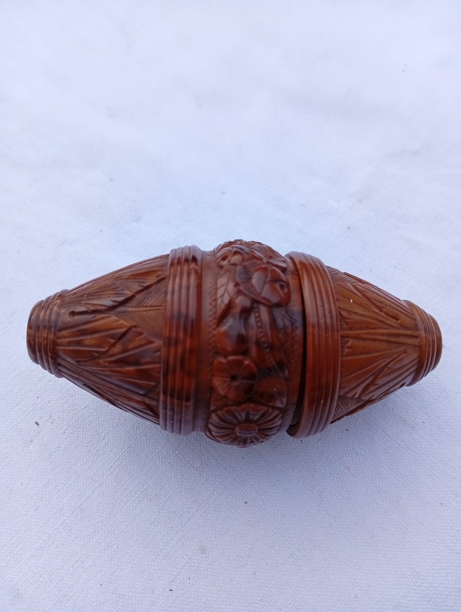 Boîte à fil (ou ficelle)  en Corozo-photo-2