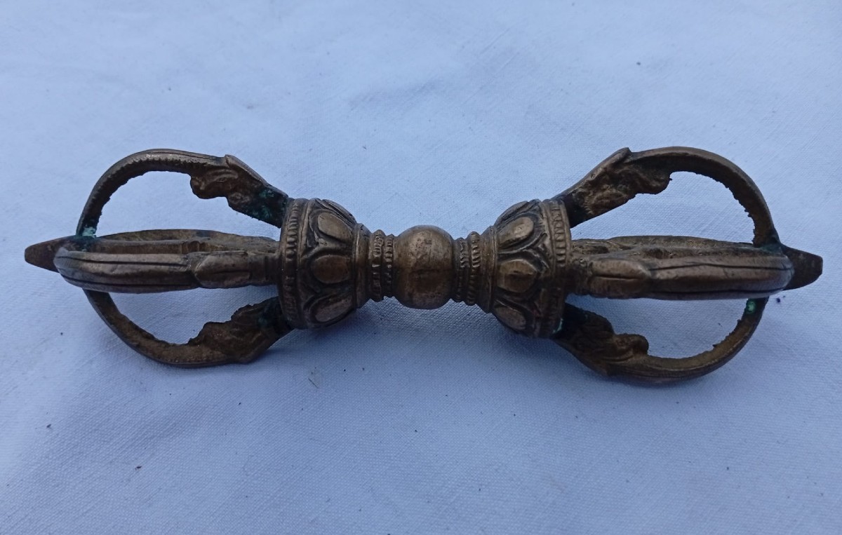 Double Vajra en bronze