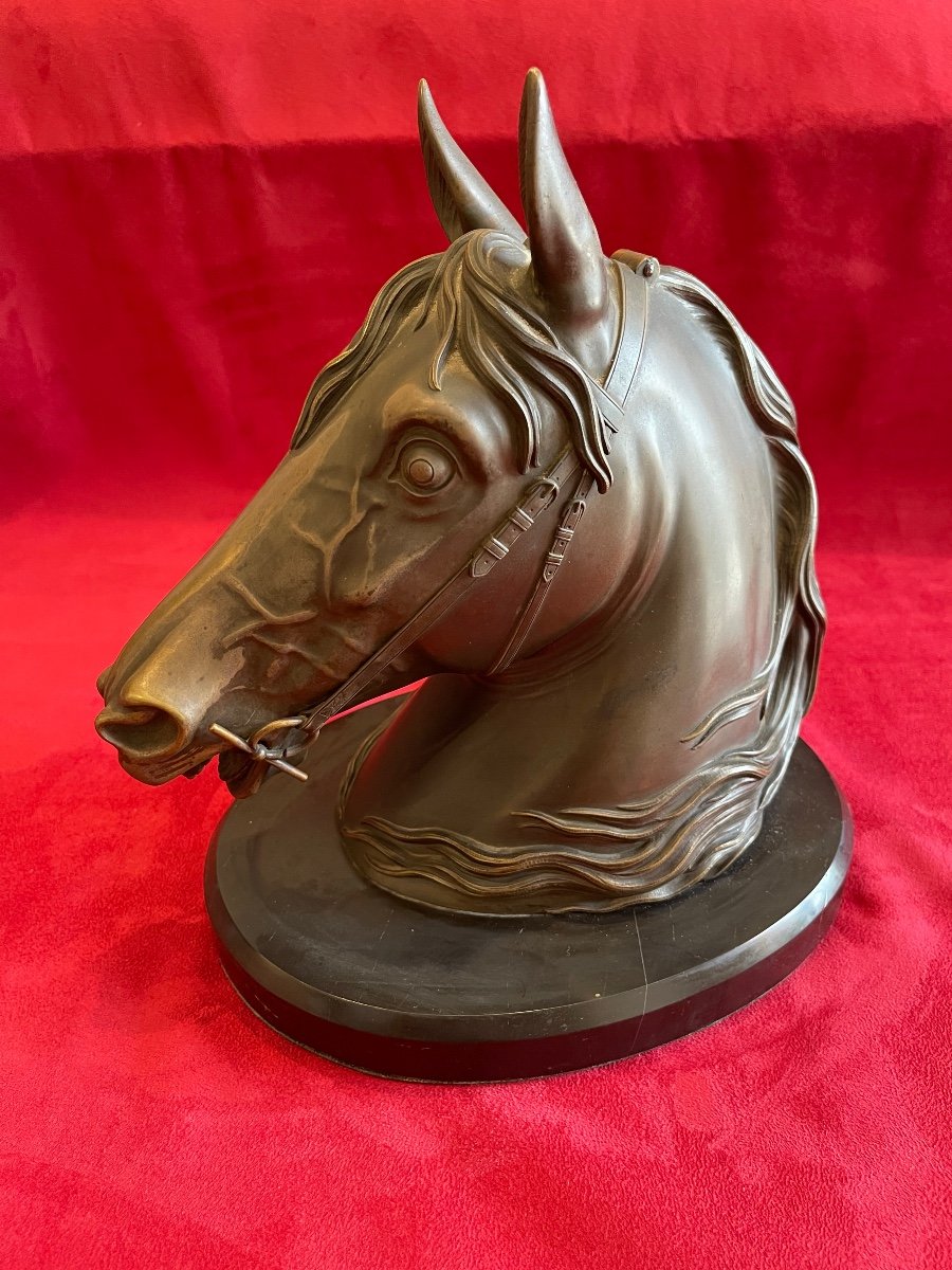 Buste de Cheval en Bronze, Vide-poches-photo-2