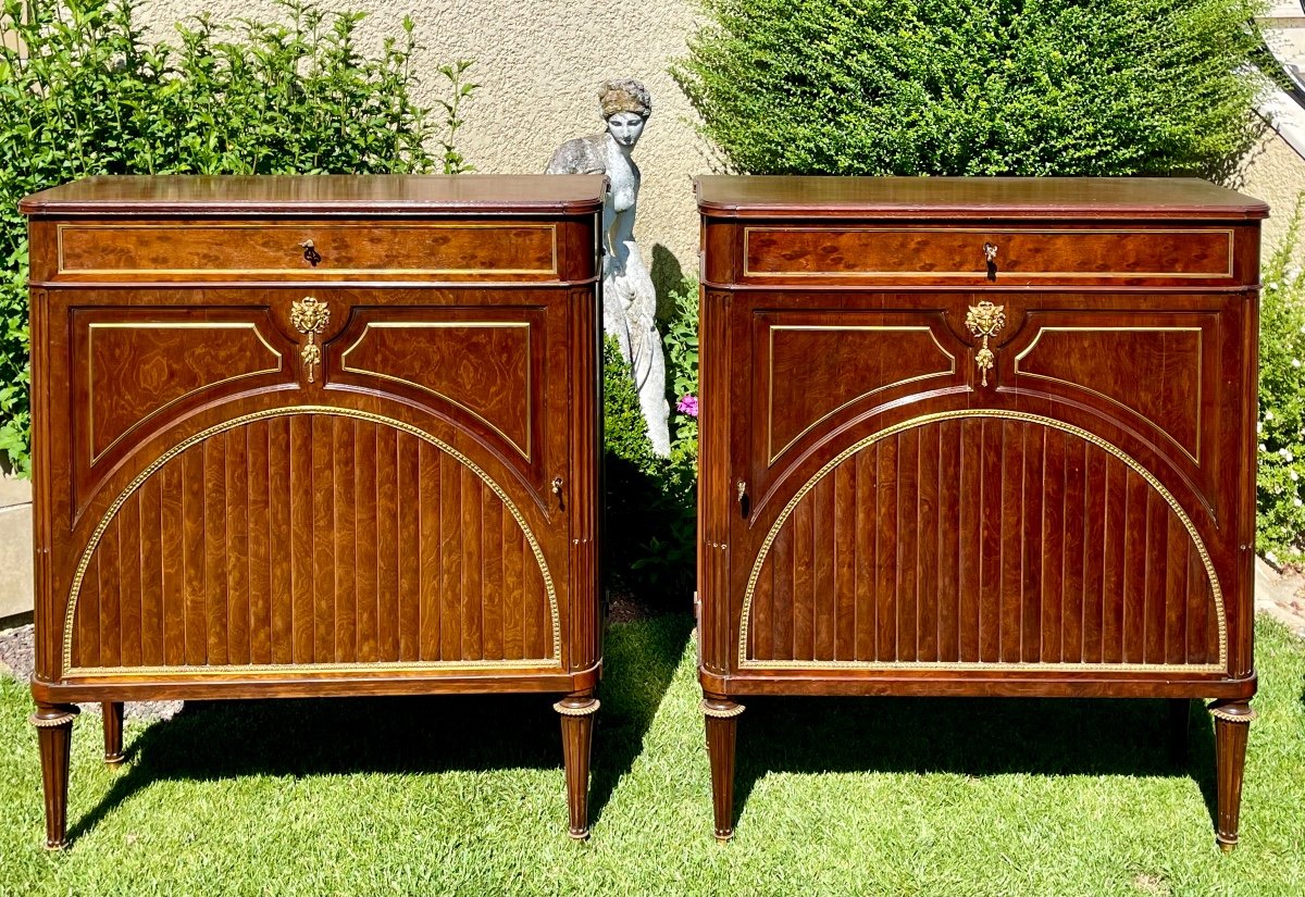 Paire de Buffets en Acajou Style Louis XVI 