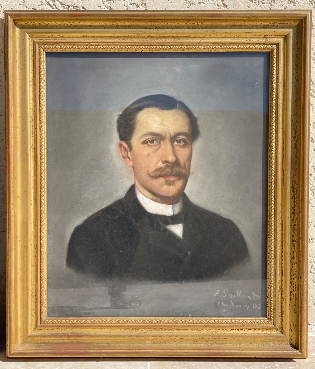 E. SAILLANT - Paire de Portraits 1892-photo-2