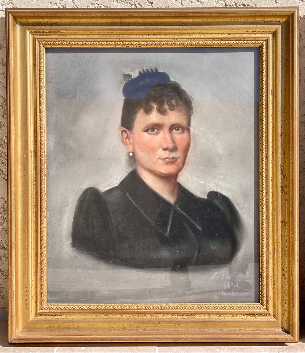 E. SAILLANT - Paire de Portraits 1892-photo-2