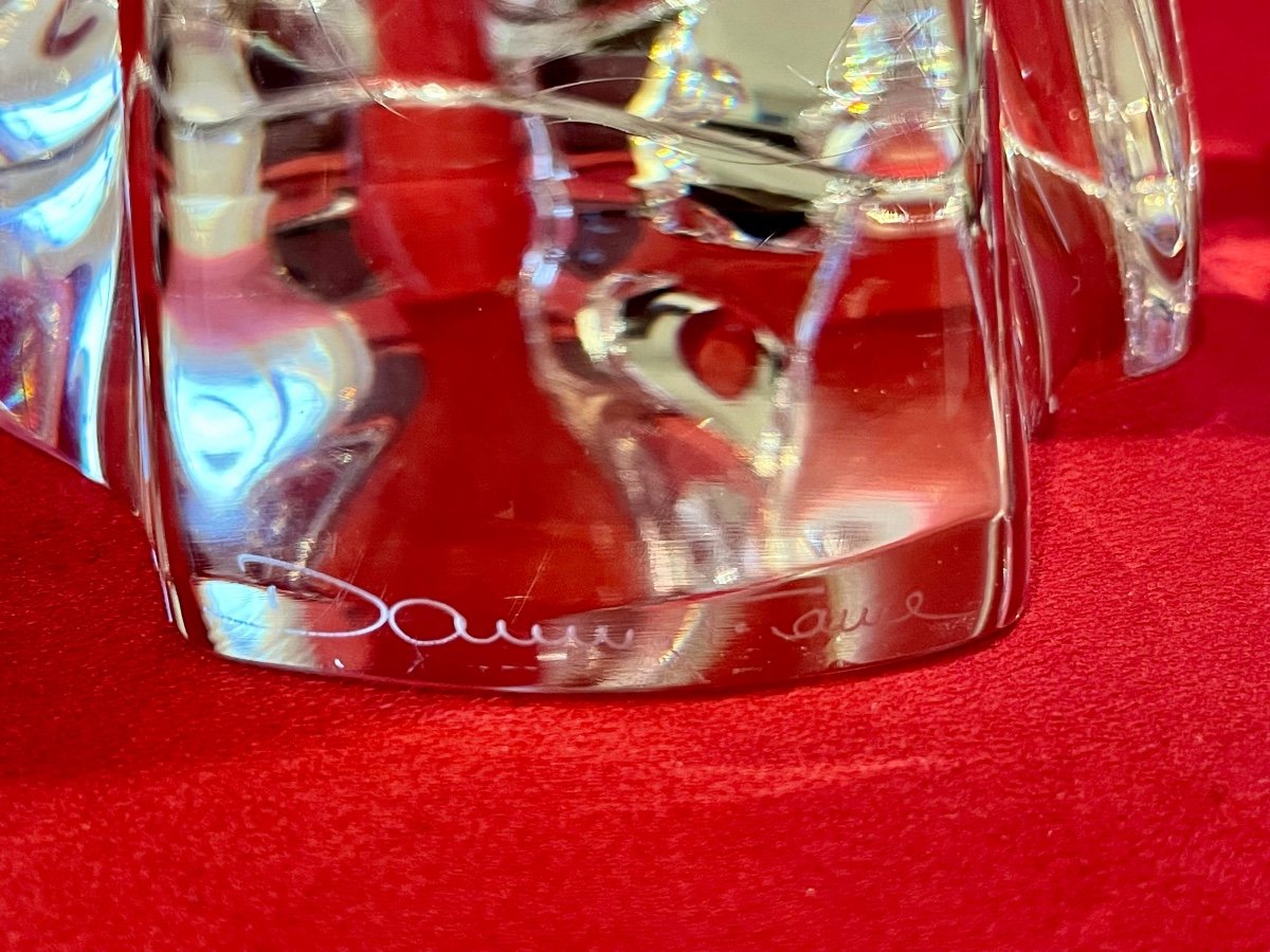 DAUM France - Paire de Bougeoirs en Cristal Modèle Orion-photo-4