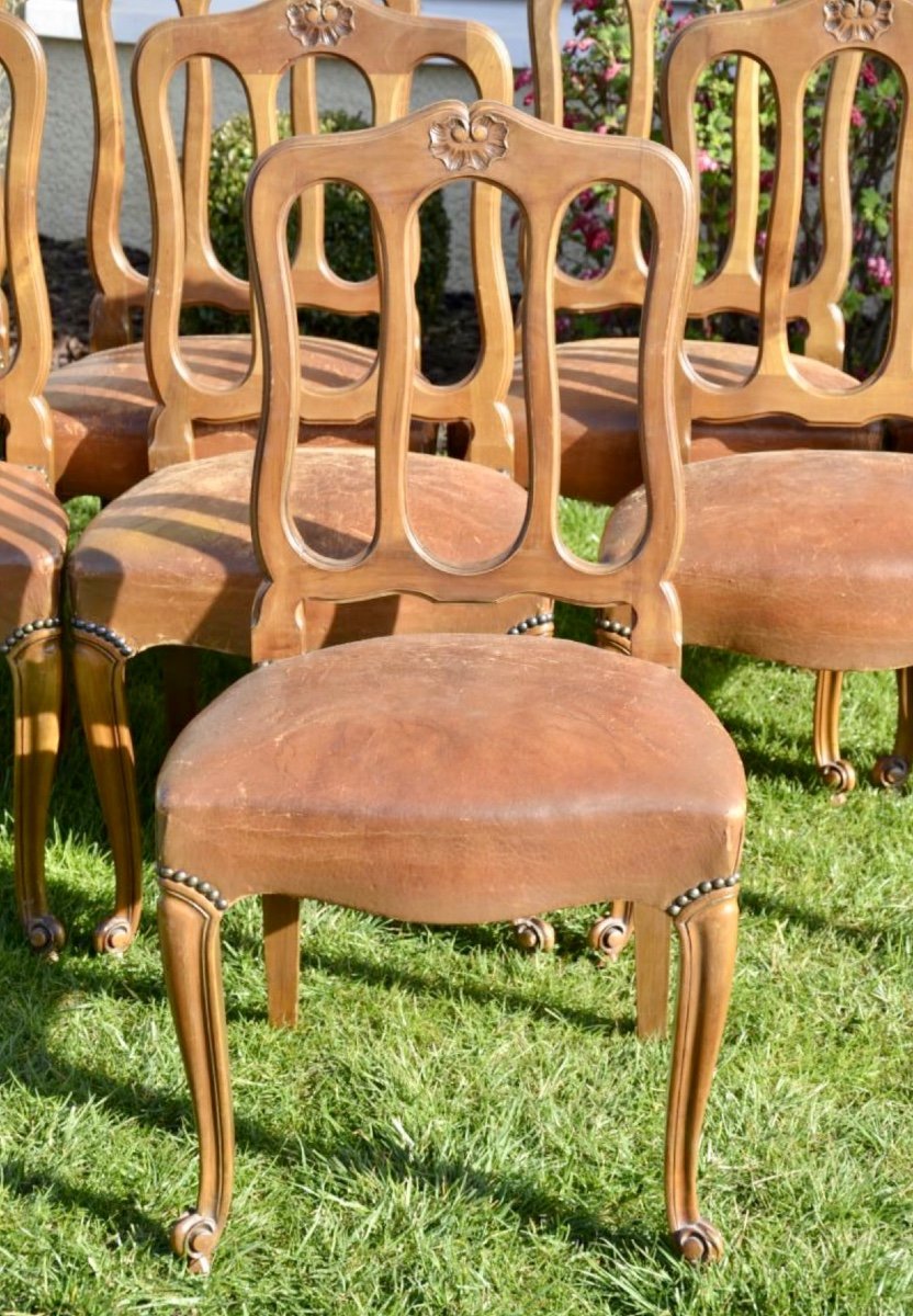 Suit Of 8 Neo-rustic Chairs-photo-3