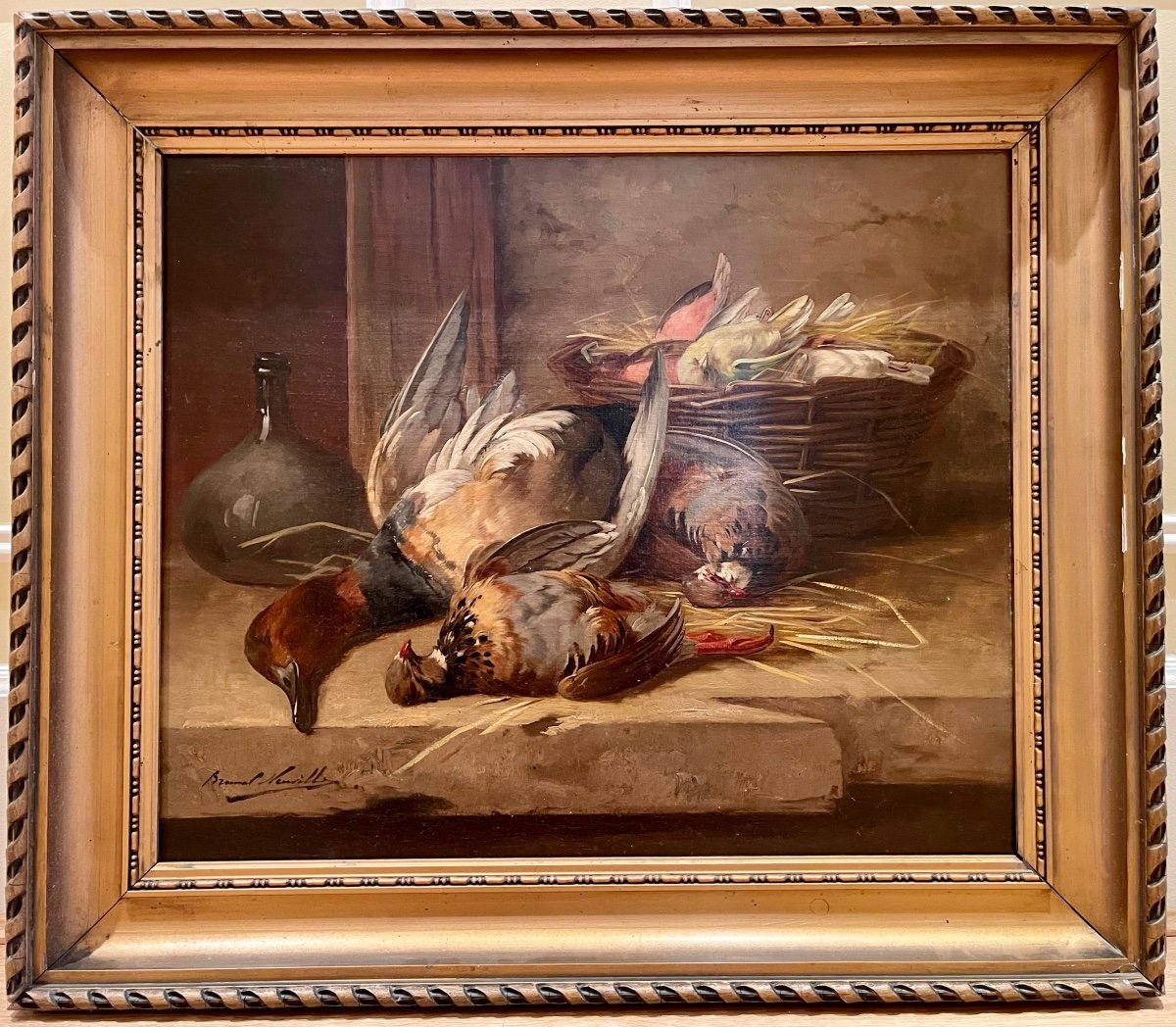 Brunel-neuville - Still Life, Oil On Canvas