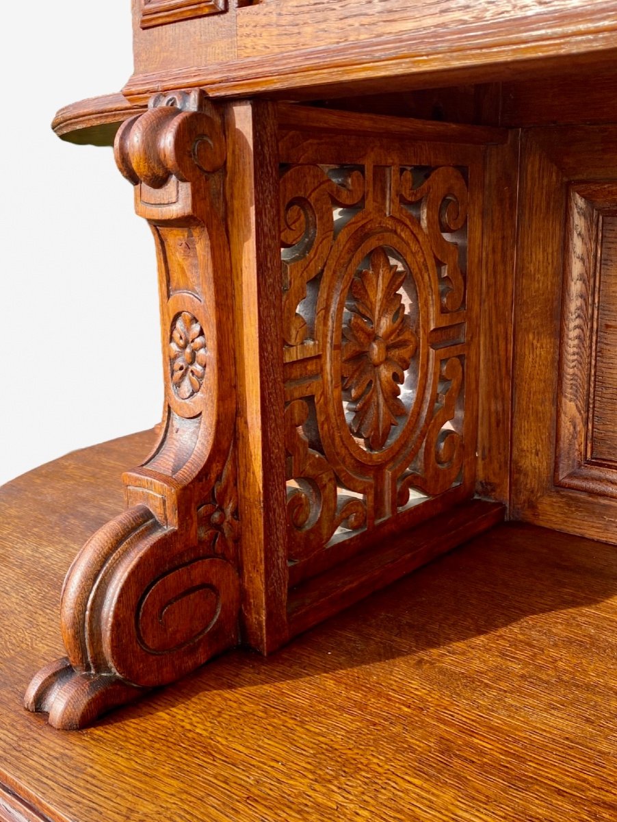 Attr. F. BARBEDIENNE - Buffet en Chêne Style Renaissance -photo-4