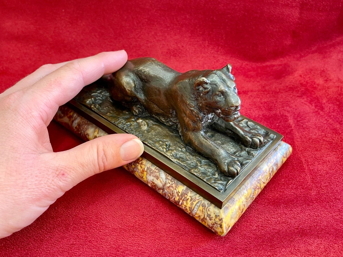 Al Barye - Bronze, The Lying Lioness-photo-7