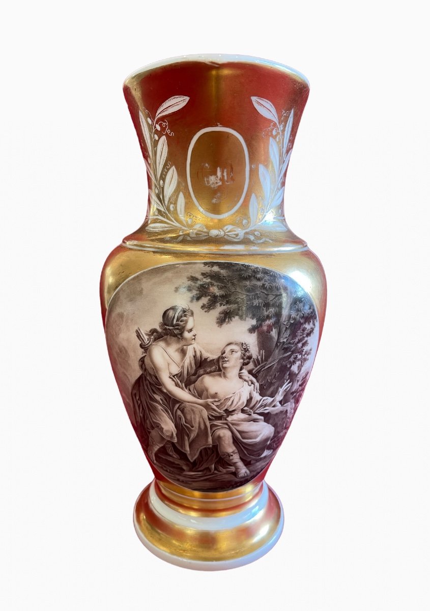 Aiguière de Toilette & son Bassin en Porcelaine de Paris Époque Empire Restauration -photo-1