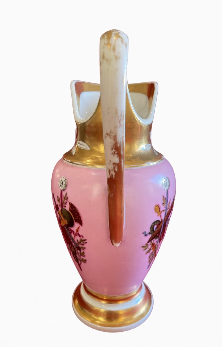 Aiguière de Toilette & son Bassin en Porcelaine de Paris Époque Empire Restauration -photo-4
