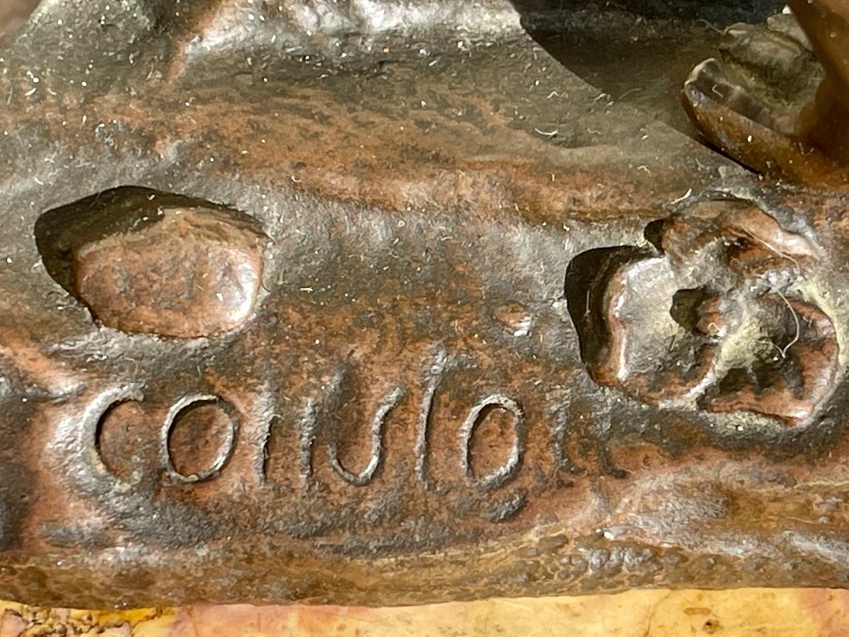 COUSTOU - Sculpture en Bronze XIX / Cheval de Marly -photo-7