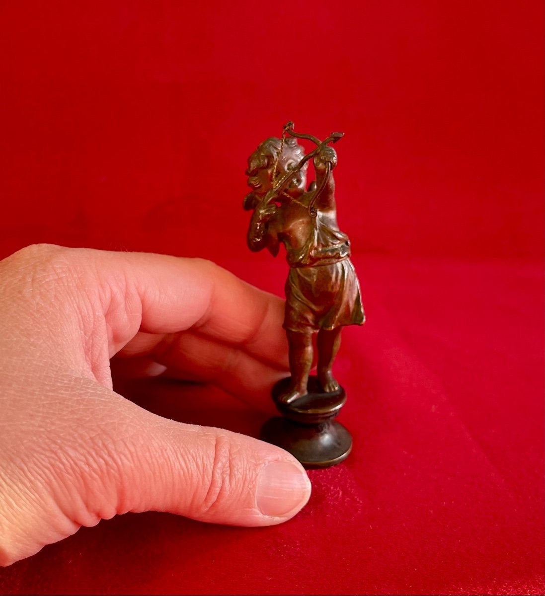 CUPIDON - Sceau à Cacheter en Bronze -photo-6