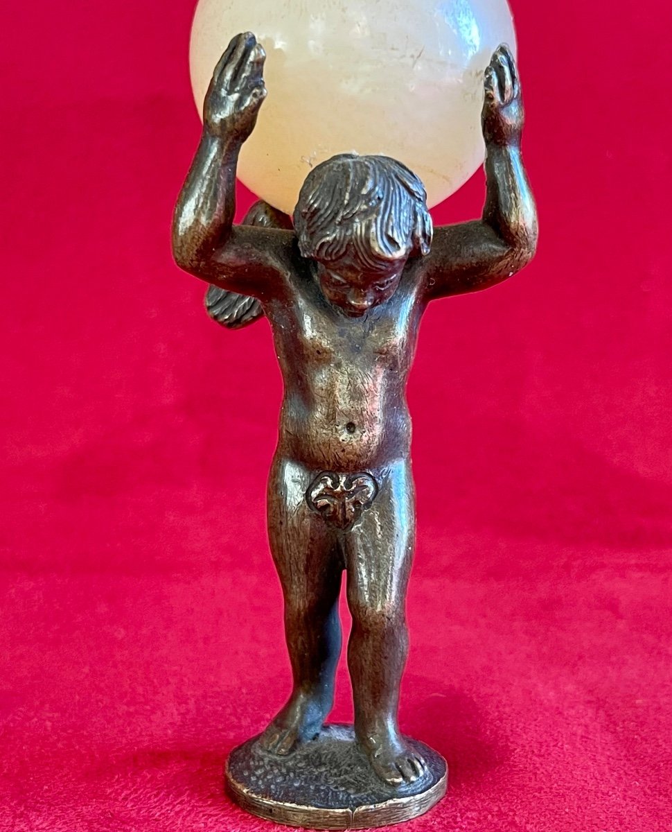 Atlas - Sealing Seal In Bronze And Onyx-photo-3