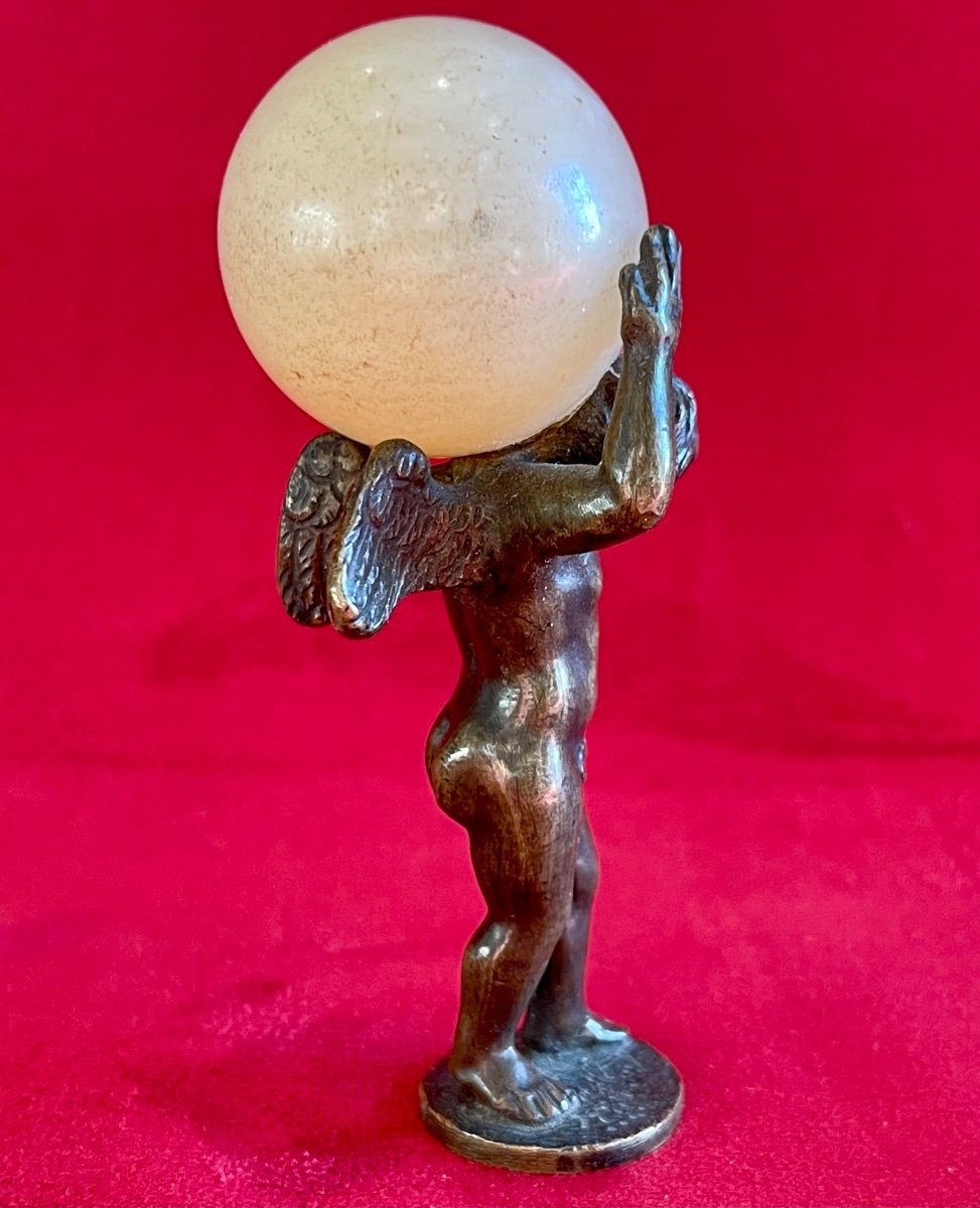 Atlas - Sealing Seal In Bronze And Onyx-photo-3