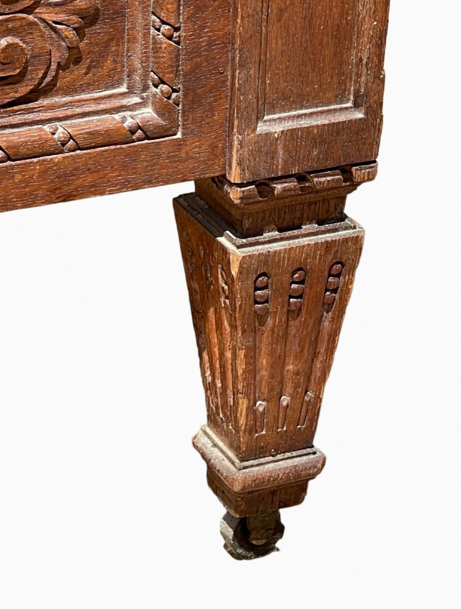 Louis XVI Style Carved Bed-photo-3