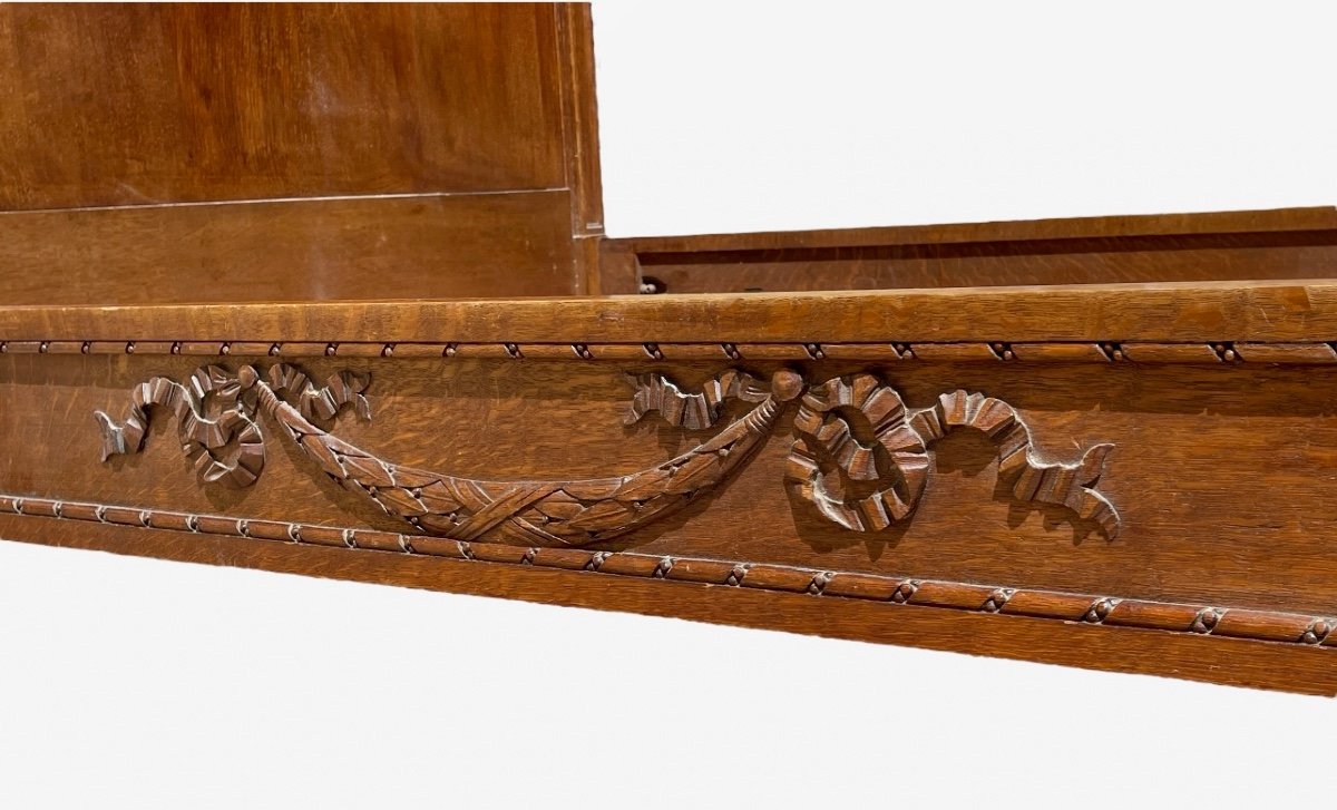 Louis XVI Style Carved Bed-photo-7