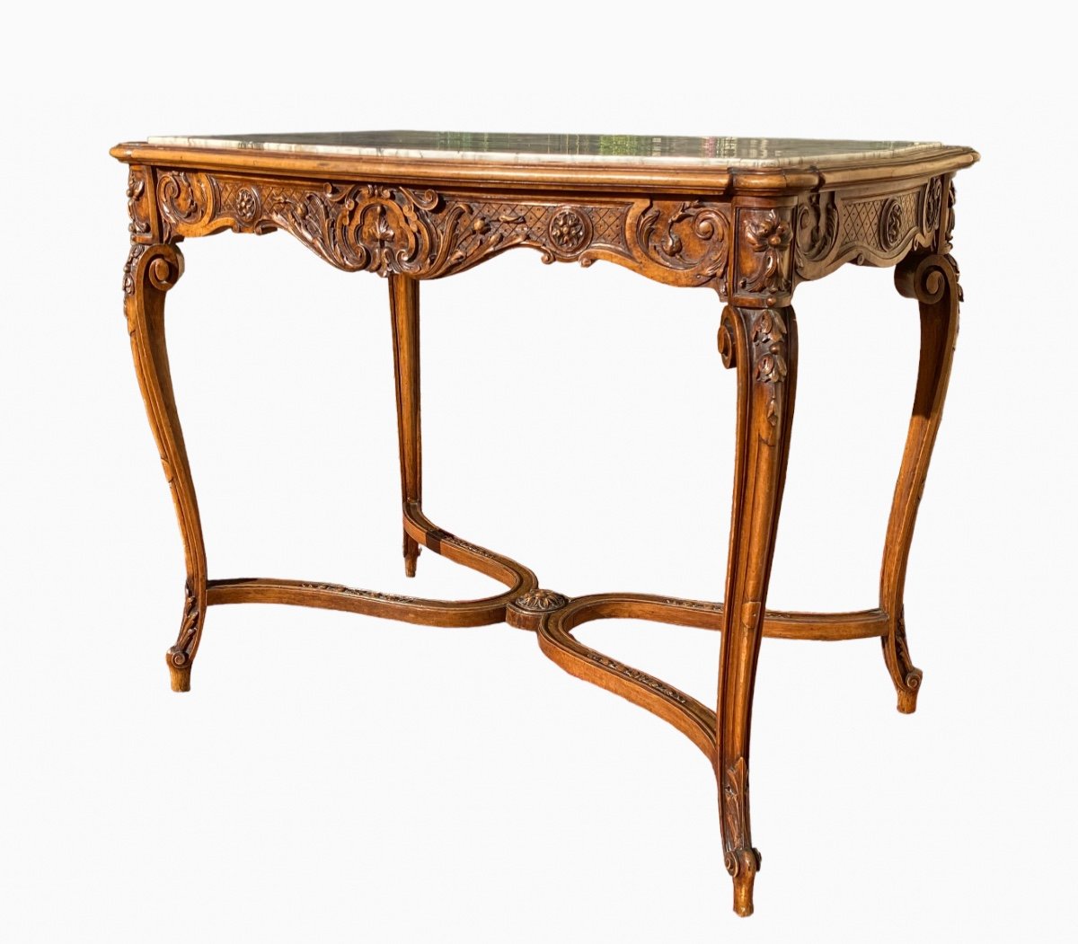 Louis XV Style Walnut Coffee Table