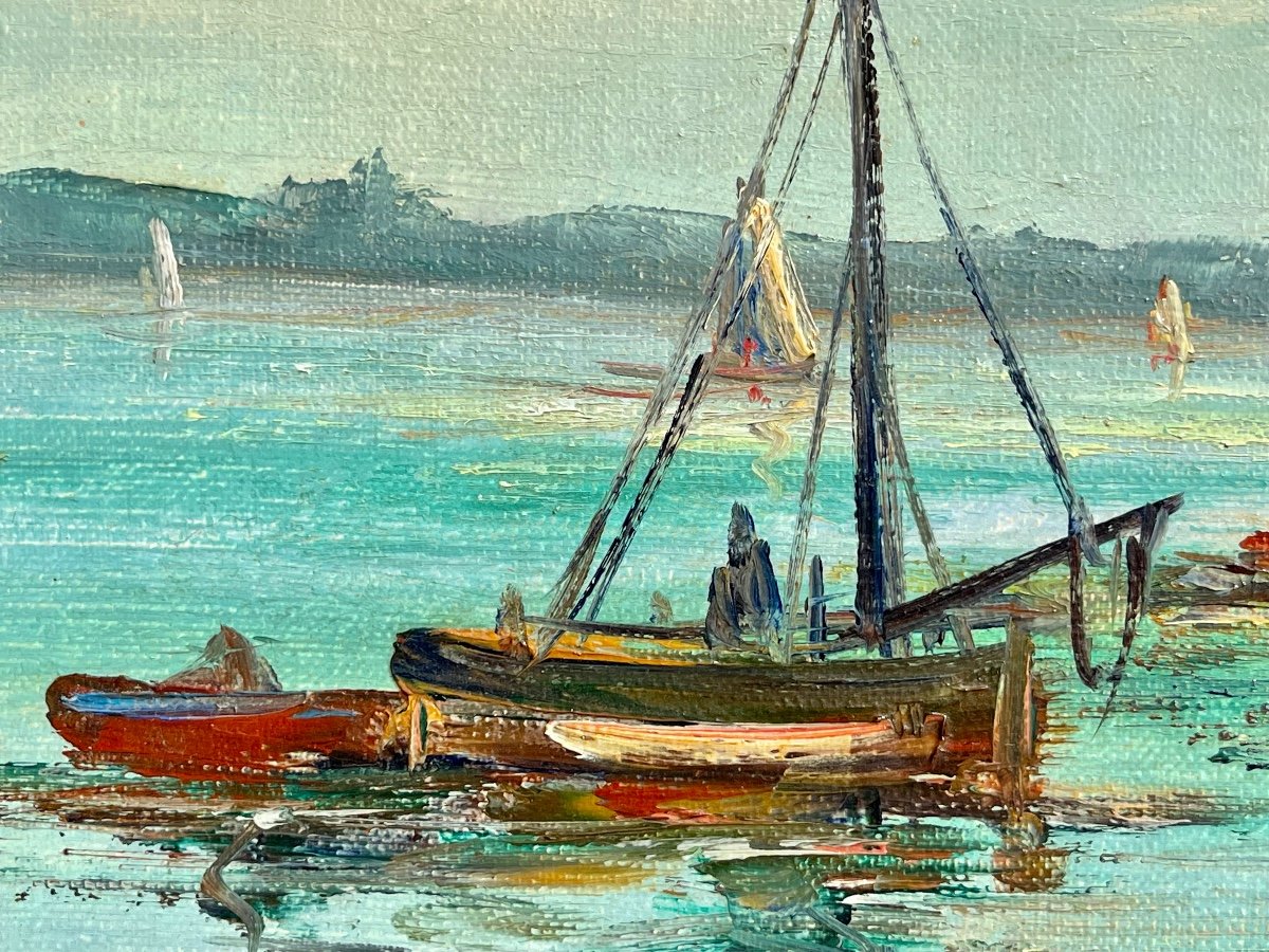 R. Tangui - Oil On Canvas, Marine-photo-5