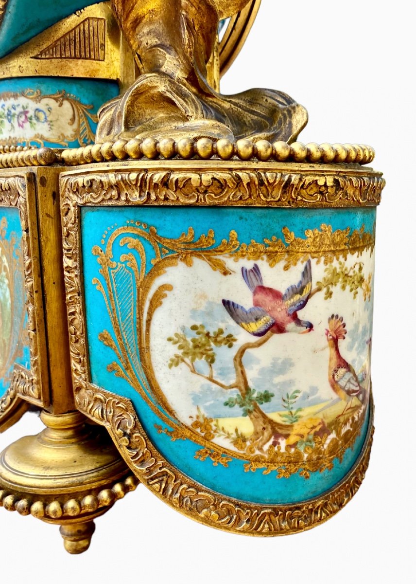 Sèvres Porcelain Mantelpiece Set-photo-1