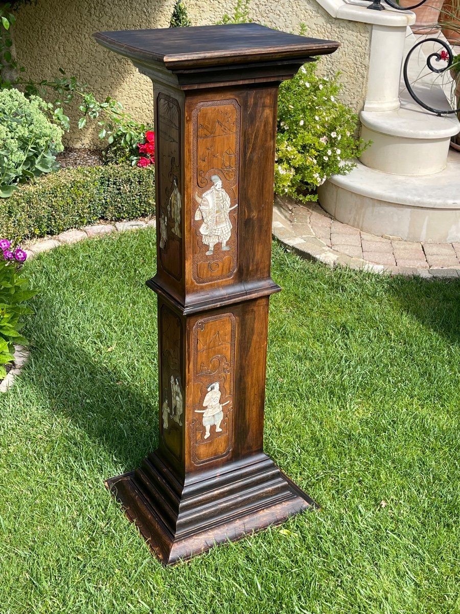 Japanese Column - Japanese Selette Attributed To Gabriel Viardot-photo-2