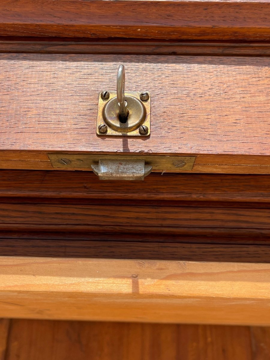 Oak Curtain Filing Cabinet-photo-4