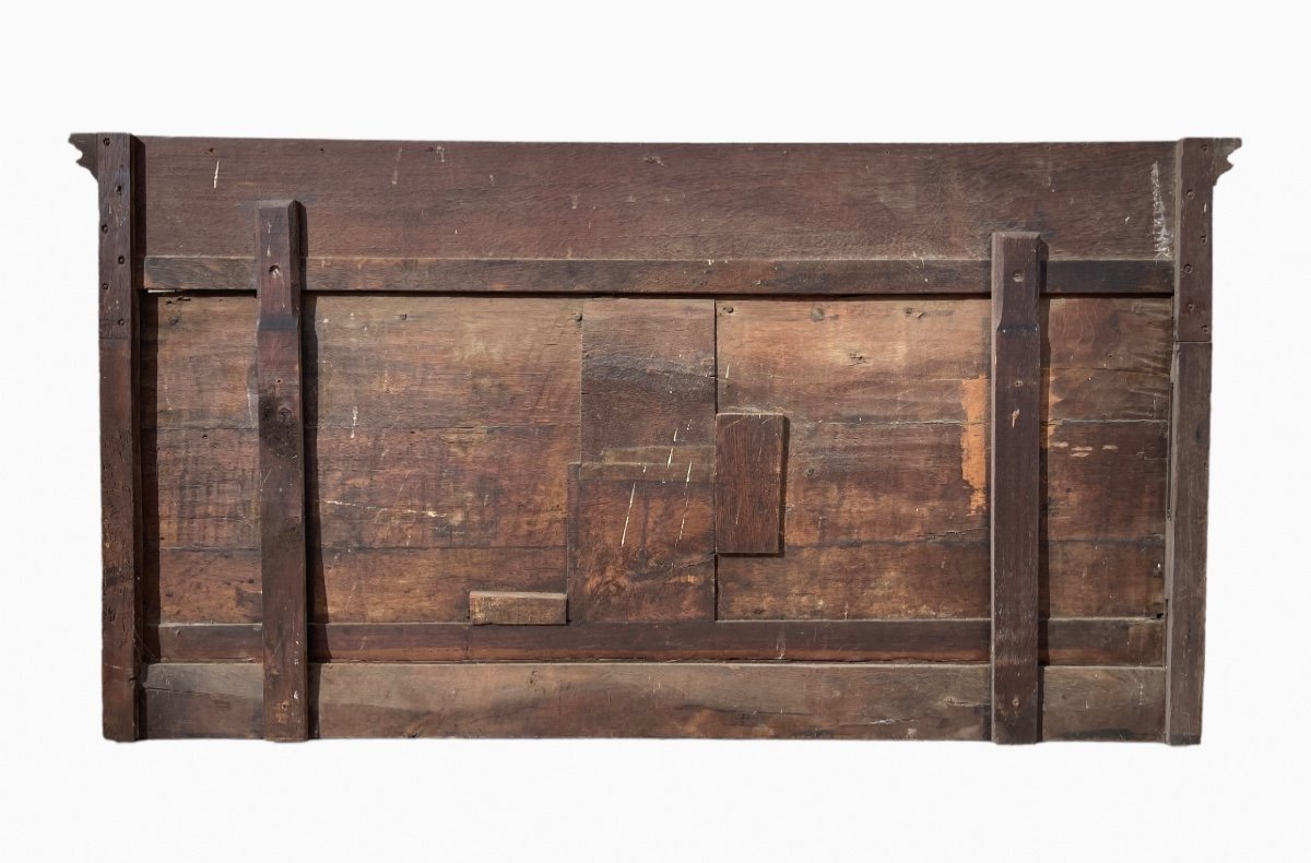 XVIe Siècle - Bas Relief en Chêne Sculpté -photo-8