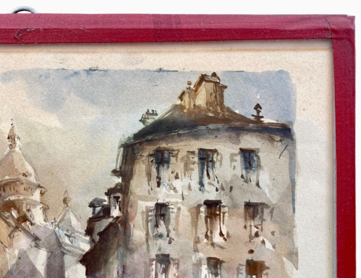 René Delame - Watercolor, Montmartre-photo-4
