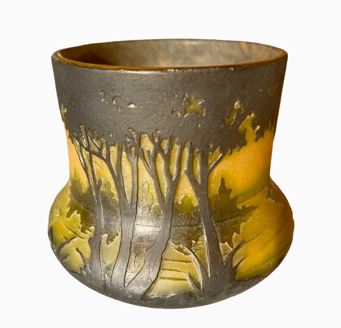 Daum Nancy - Vase With Lake Decor-photo-1