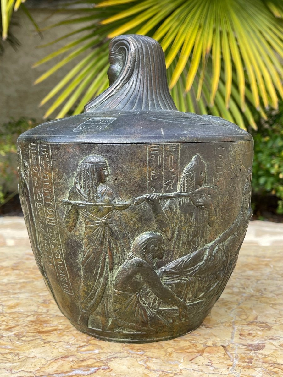 Bronze Canopic Vase -photo-1
