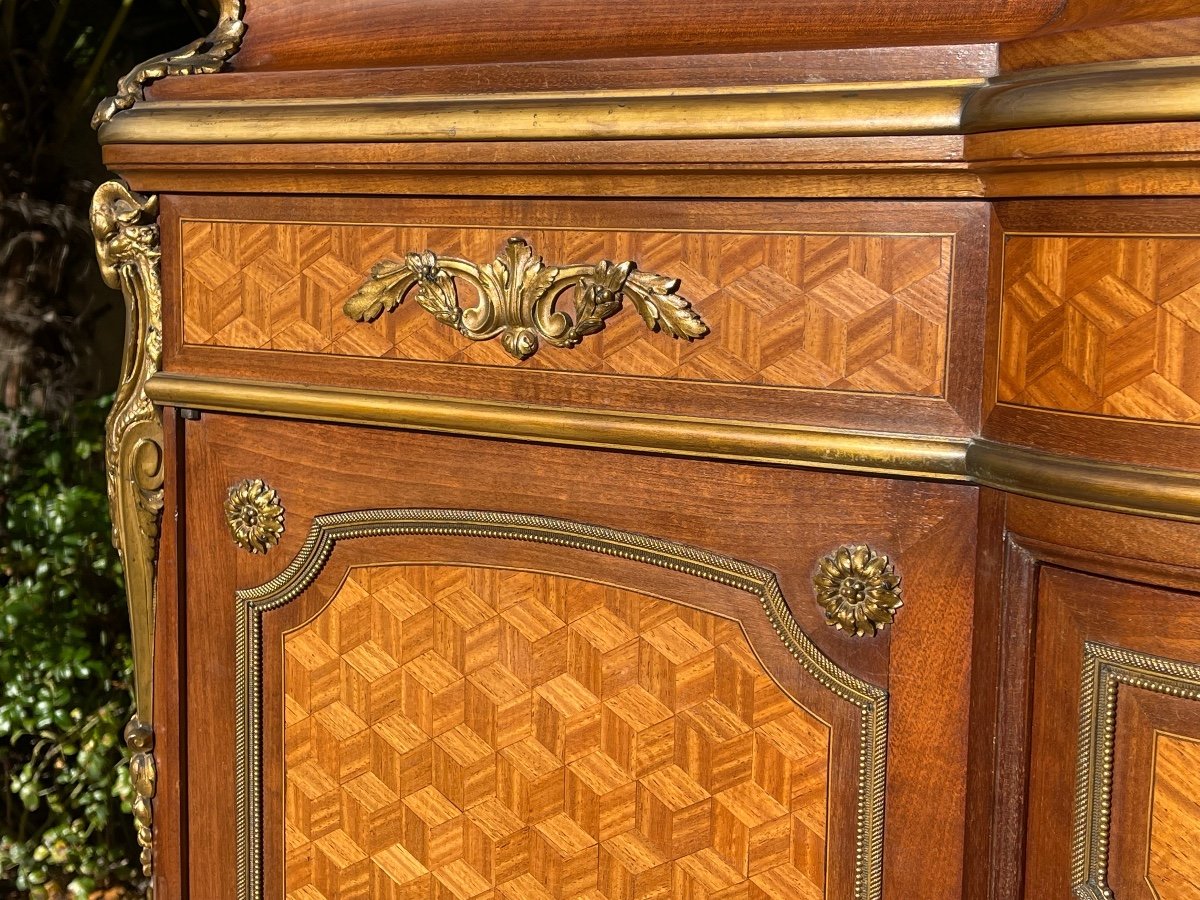 Paul Sormani - Small Marquetry Buffet Cabinet-photo-1