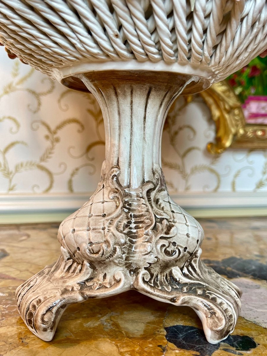 Capodimonte - Porcelain Footed Bowl / Potpourri-photo-4