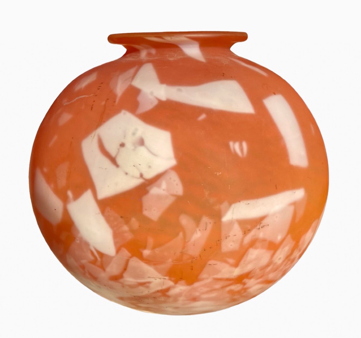 Daum - Art Deco Marmoreal Vase-photo-2