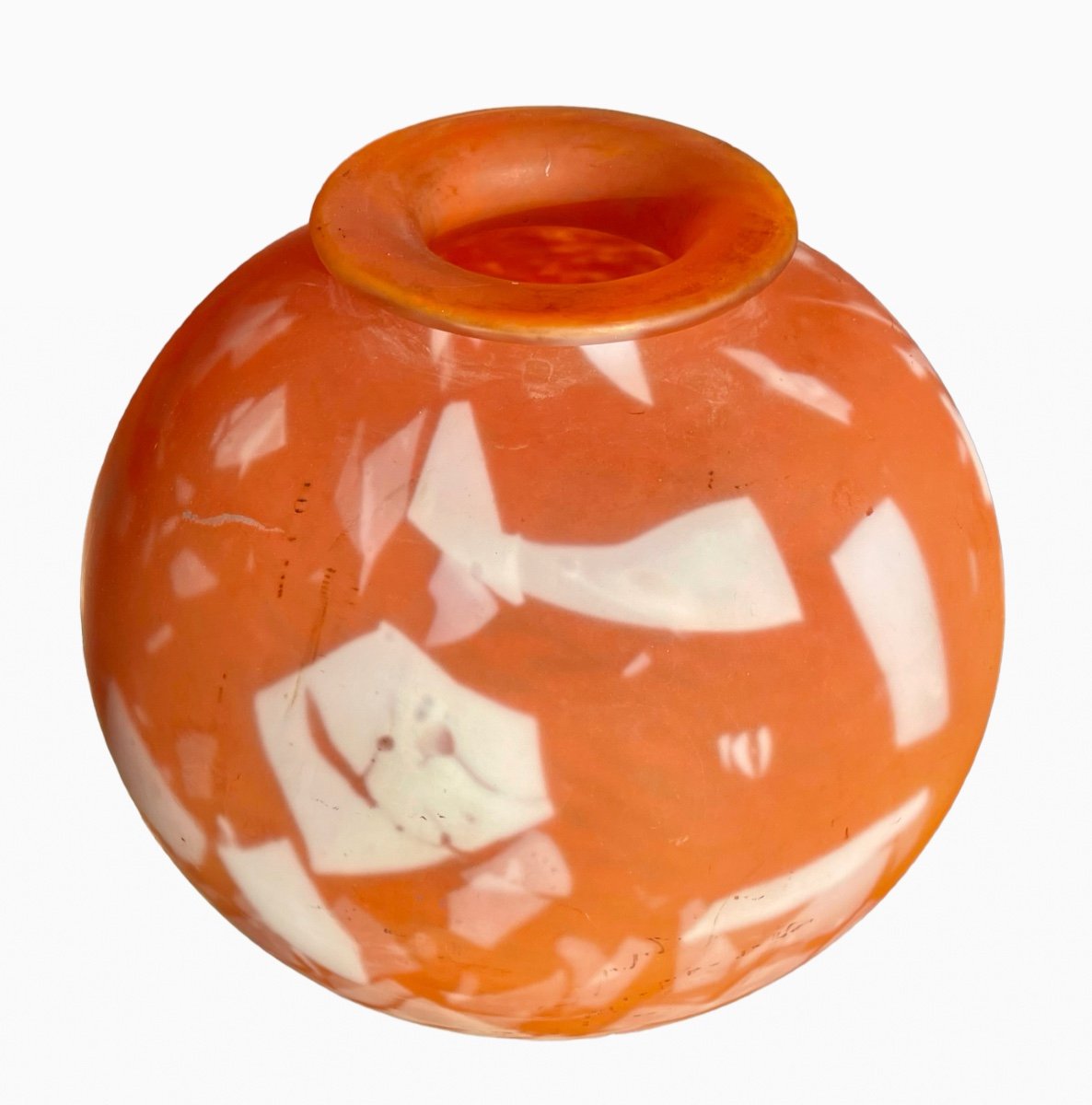 Daum - Art Deco Marmoreal Vase-photo-3