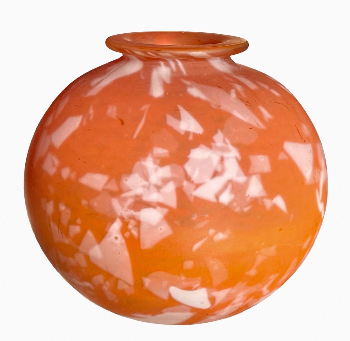 Daum - Art Deco Marmoreal Vase