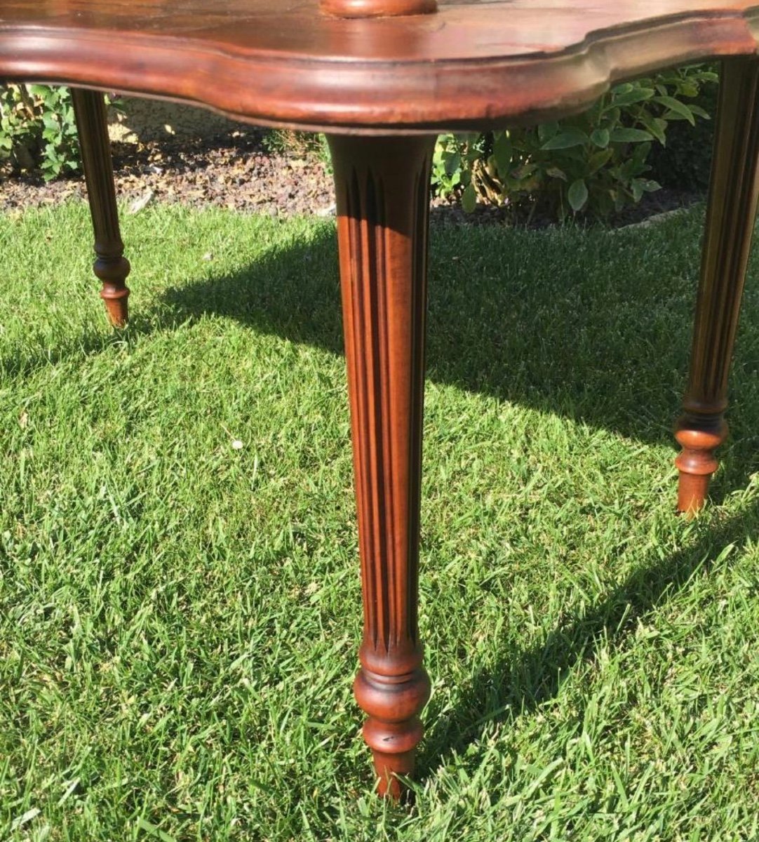 Émile GALLÉ - Table à Thé Double Plateaux en Marqueterie -photo-6