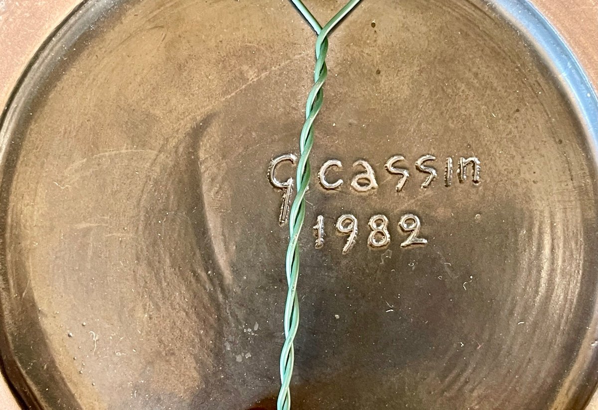 Georges CASSIN - Plat en Céramique 1982-photo-3