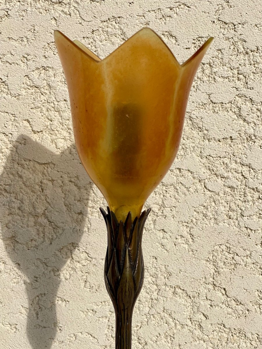 Daum France - “magnolias” Lamp -photo-4
