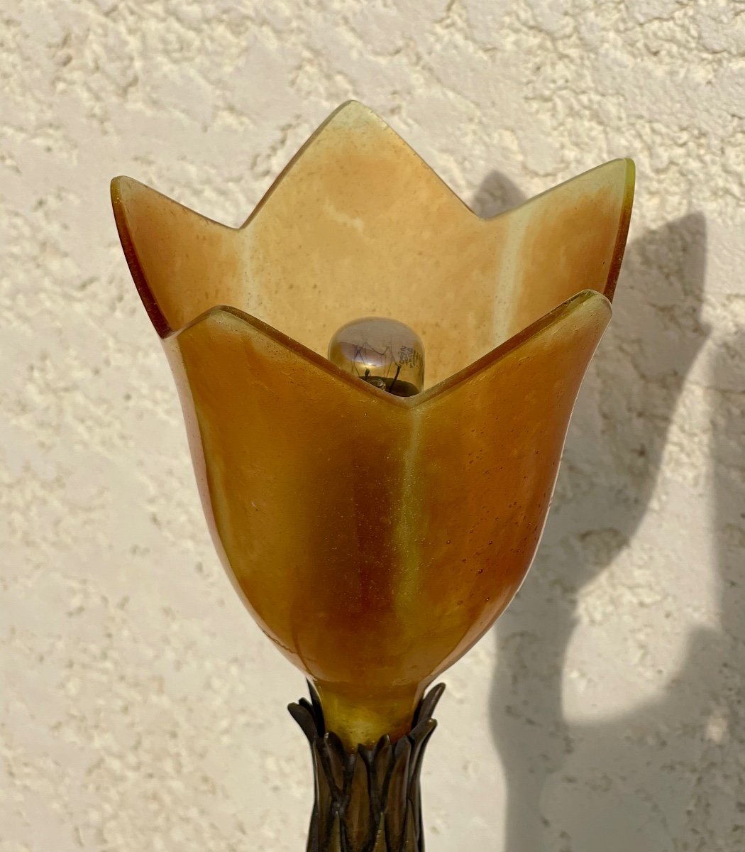 Daum France - “magnolias” Lamp -photo-1