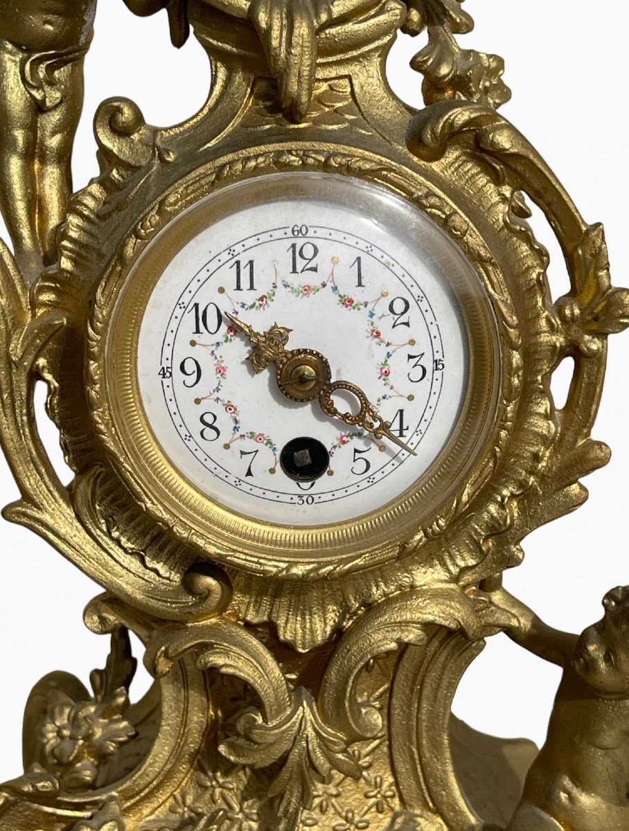 Small Louis XV Style Samac Clock-photo-4