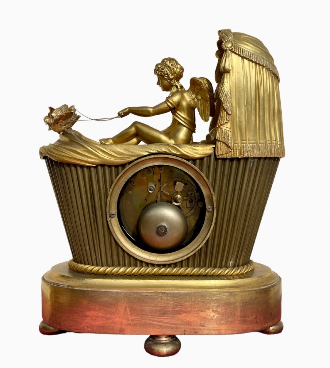Grandvoinnet In Paris - Bronze Clock From The Empire Period-photo-5