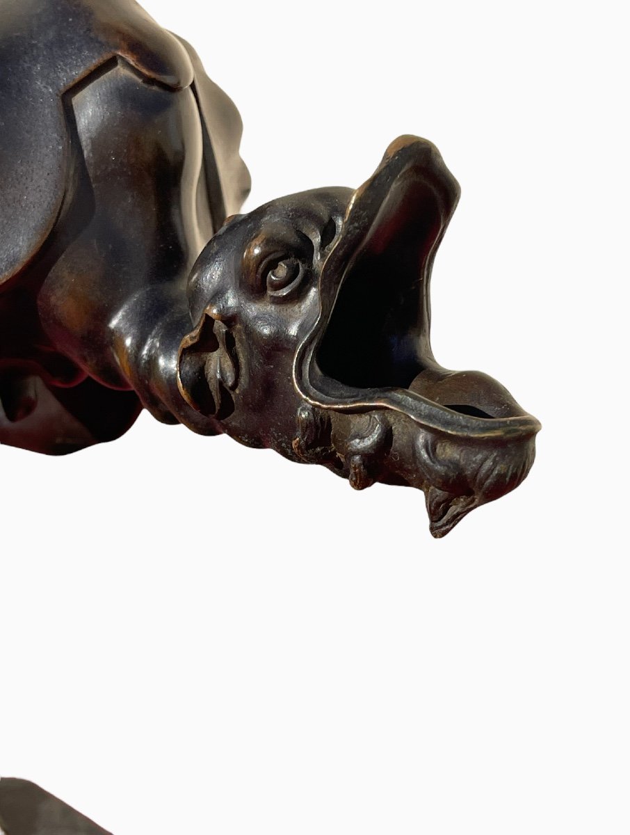 D’après Arent VAN BOLTEN - Animal Grotesque, Lampe à Huile-photo-2