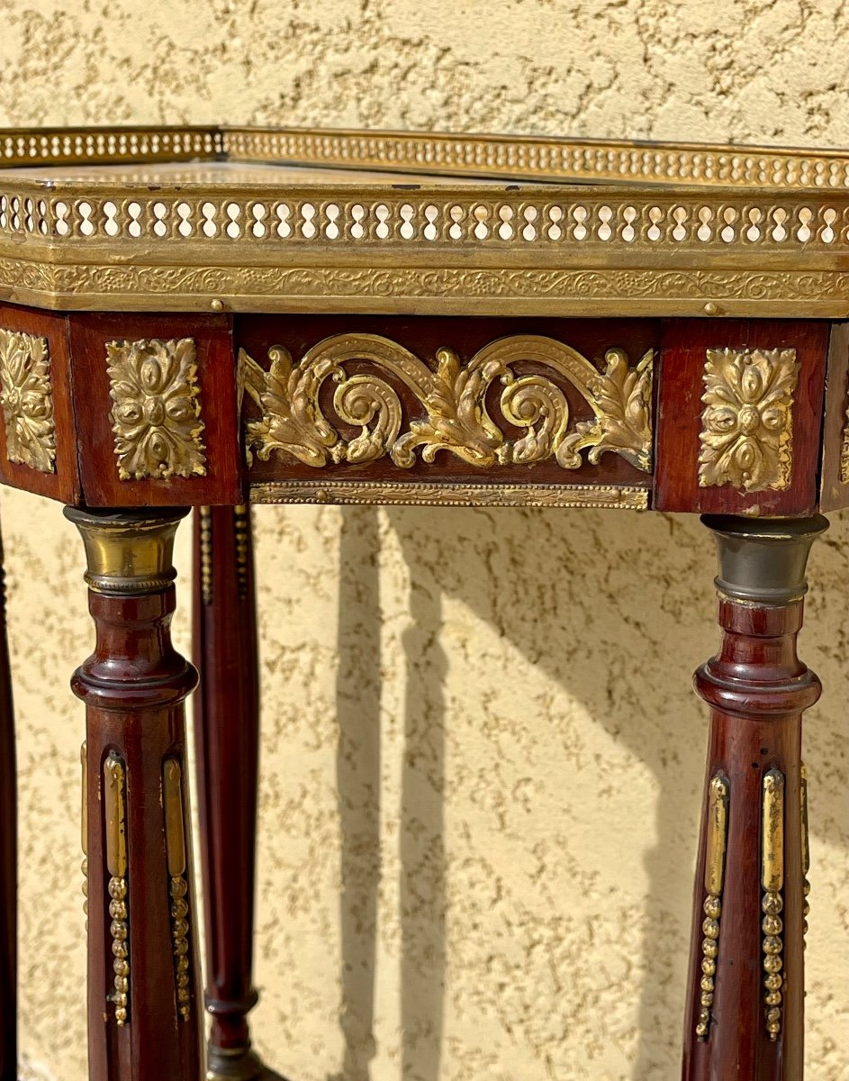 Louis XVI Style Mahogany Bolster-photo-4