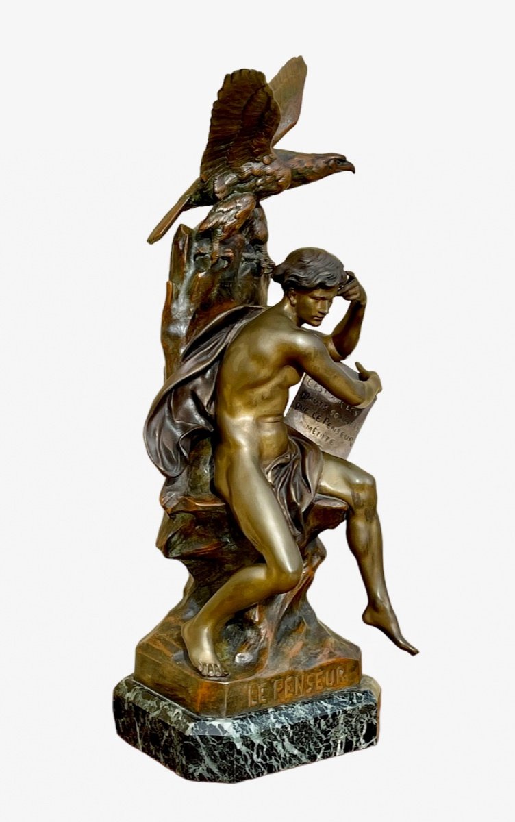 E. Picault - Bronze, The Thinker -photo-2