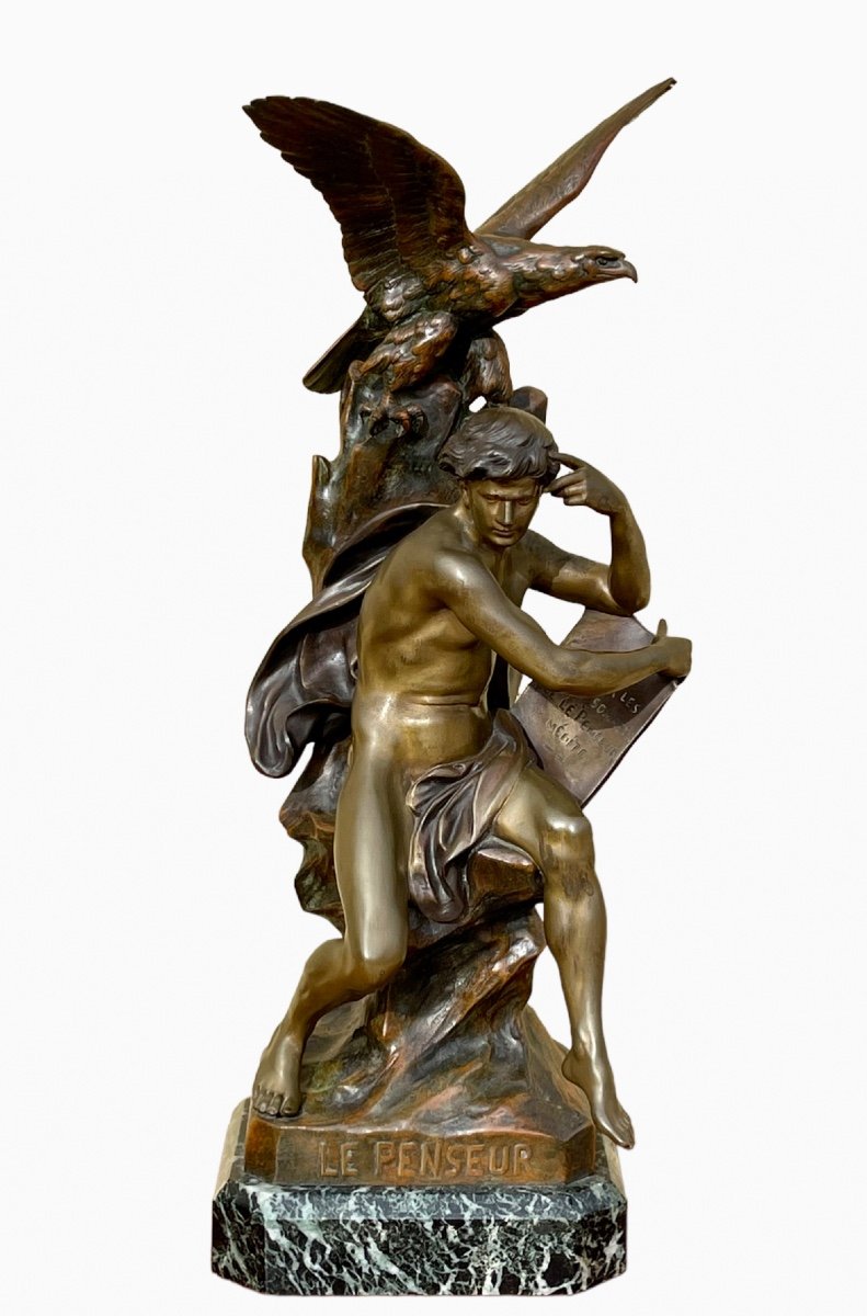 E. Picault - Bronze, The Thinker 